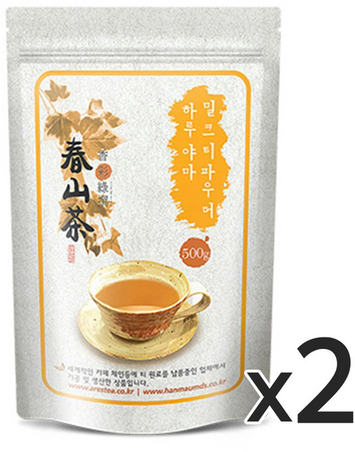 하루야마 밀크티 파우더 500g, 2개, 2개입
