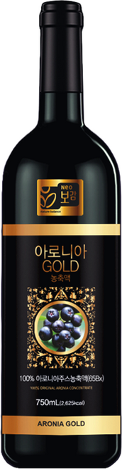 네오보감 5배 진한 65브릭스 아로니아즙 원액 농축액 750ml 기본(에어캡), 1개