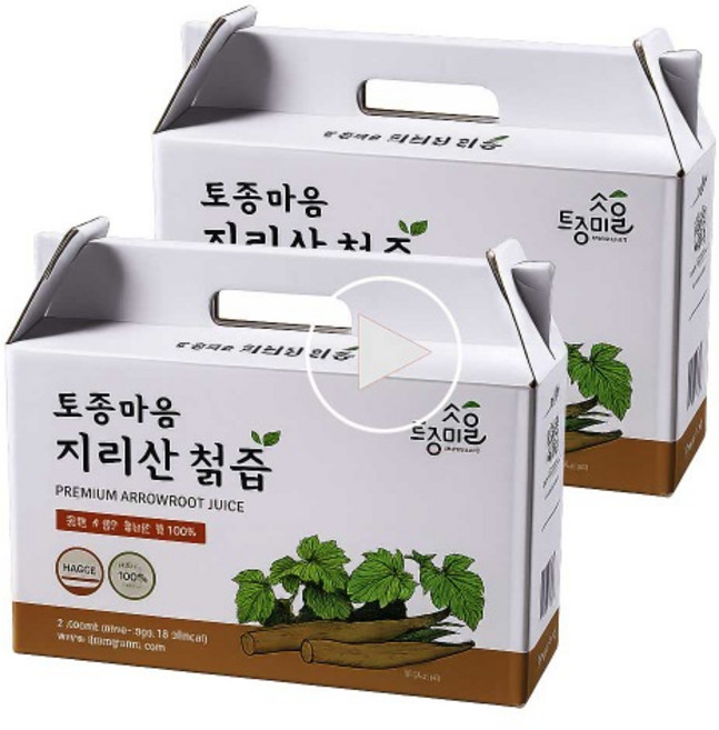 2P KJTONGSANG 국내산칡 건강음료 토종마을 지리산 야생칡즙, 2박스, 2.7L