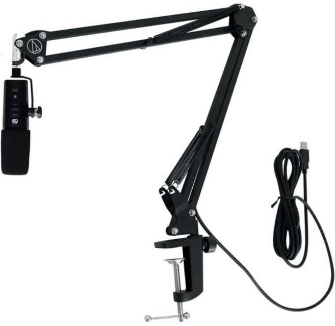 오디오 절약 번들 녹음스트리밍팟캐스트용 프레소누스 리벨레이터 다이내믹 USB-C 마이크와 USB 마이크 녹음스트리밍 컴퓨터 마이크용 테크니카 붐 암 번들(2개 품목)
