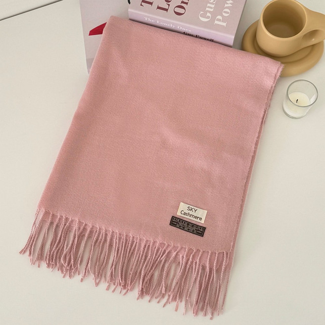 겨울 도톰 인조 캐시미어 커플 우정 목도리 머플러 7color no.225