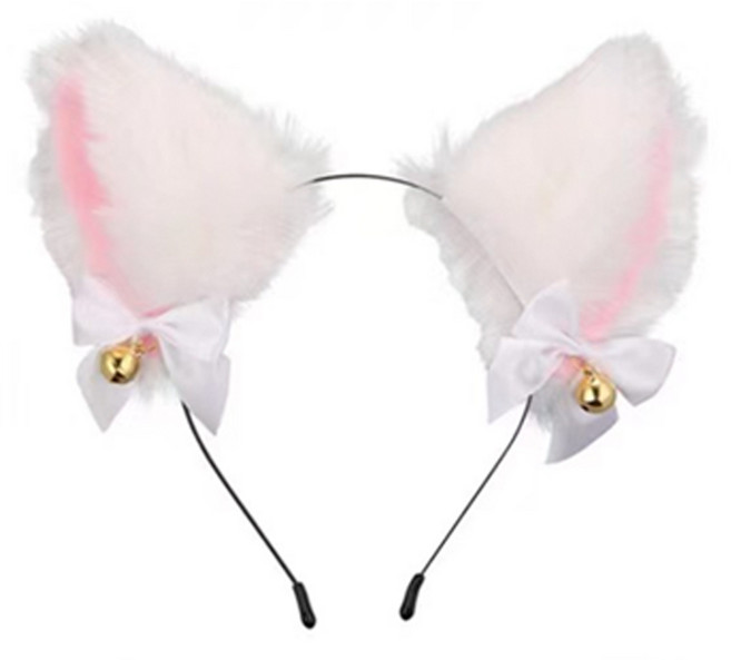 미미파티 동물 머리띠 인생네컷 웃긴 소품 생일 파티 체육대회 놀이공원 인싸머리띠, 동물 머리띠 3-캣리본 화이트