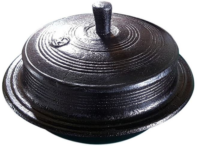 야철대장 국내산 전통방식 길들인 무쇠 가마솥 2인~16인용, 블랙, 선택01:길들인 무쇠가마솥16cm(2인용)