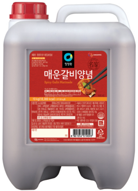 청정원 매운갈비양념 10kg, 5개