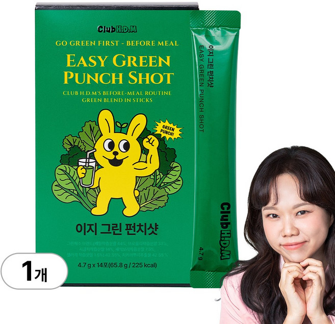 클럽홍당무 이지 그린 펀치샷 홍현희 야채, 65.8g, 1박스