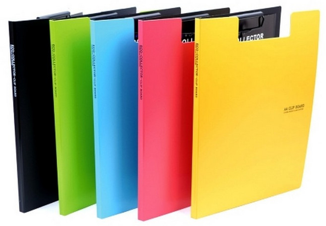 청운 에코컬렉터 클립보드 PP노랑 서류철결재판, 1개, 노랑색