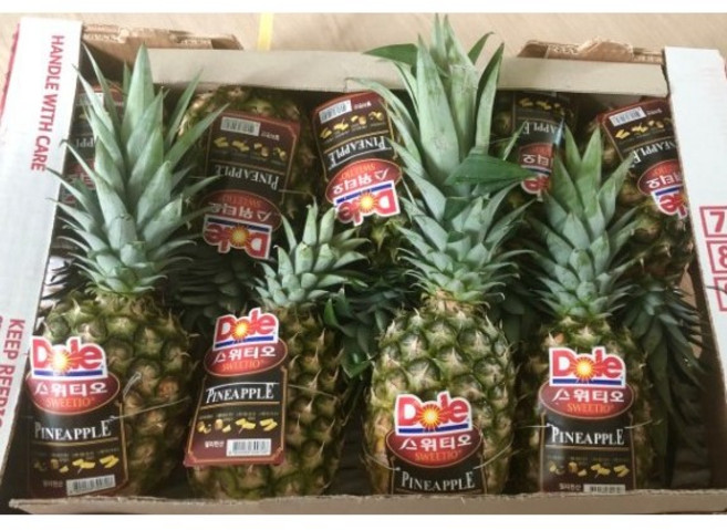 고당도 Dole 스위티오 파인애플 12kg 내외 9수 대용량 업소용, 1박스