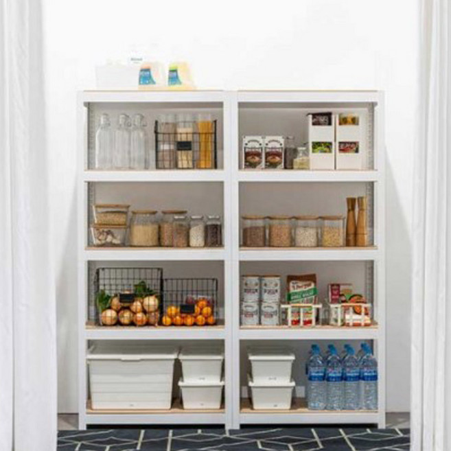 홈던트하우스 조립식 철제 선반 5단, 홈던트하우스 선반 1200x300x1800 5단 블랙