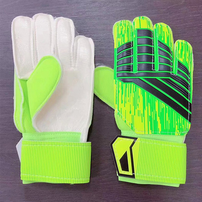 손가락 보호 기능이 있는 골키퍼 장갑 축구 경기 라텍스 남성용 스포츠 위한 내구성 있고, 수신 팔콘 장갑 형광 그린 프리 사이즈
