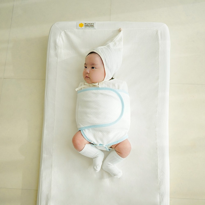 머미쿨쿨 무소음 스와들 스트랩 속싸개 밤부메쉬 S