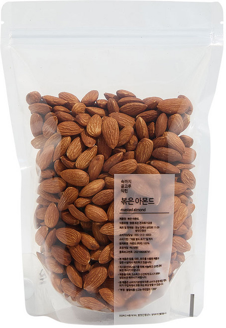 방앗간청년 볶은 아몬드, 600g, 1개