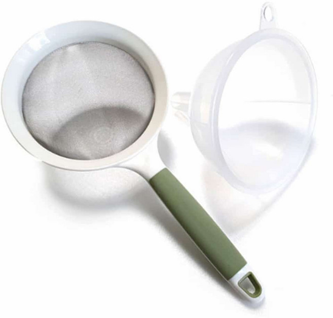 국산 여과깔대기 거름망 거름용깔때기 소분 기름 소형, 국산 깔대여과기(중), 1개
