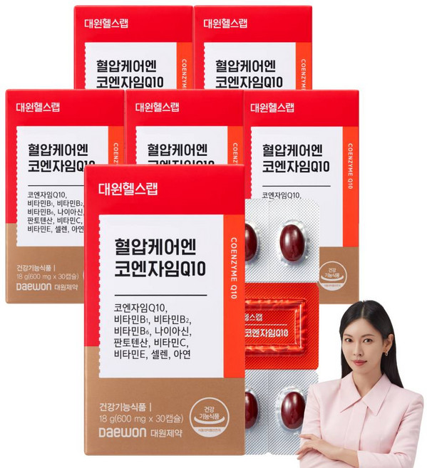 장대원 대원헬스랩 혈압케어엔 코엔자임Q10, 30정, 6개