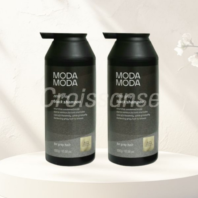모다모다 블랙 샴푸 10 제로 그레이 새치염색샴푸 300g 2개 540825, 모다모다 블랙 샴푸 10 제로 그레이 새치염색샴푸 30