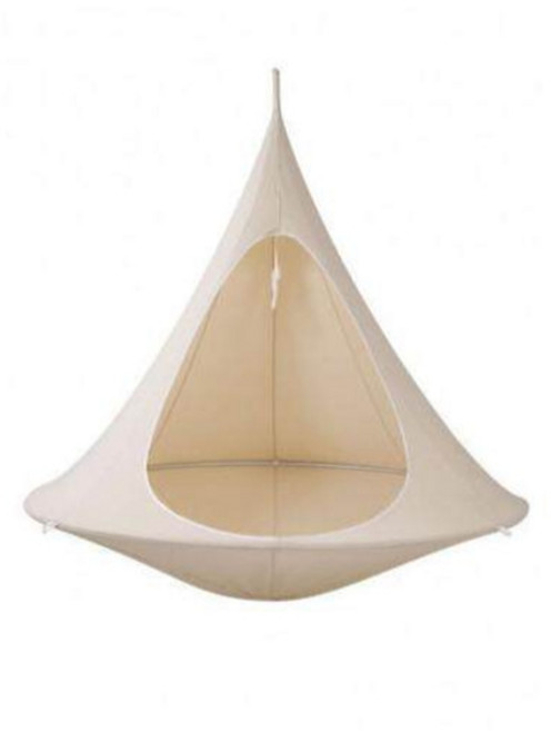 해먹텐트 실내외 야외실내 행잉 다인용 원뿔형 그네 의자 접이식 휴대용, A.하얀색