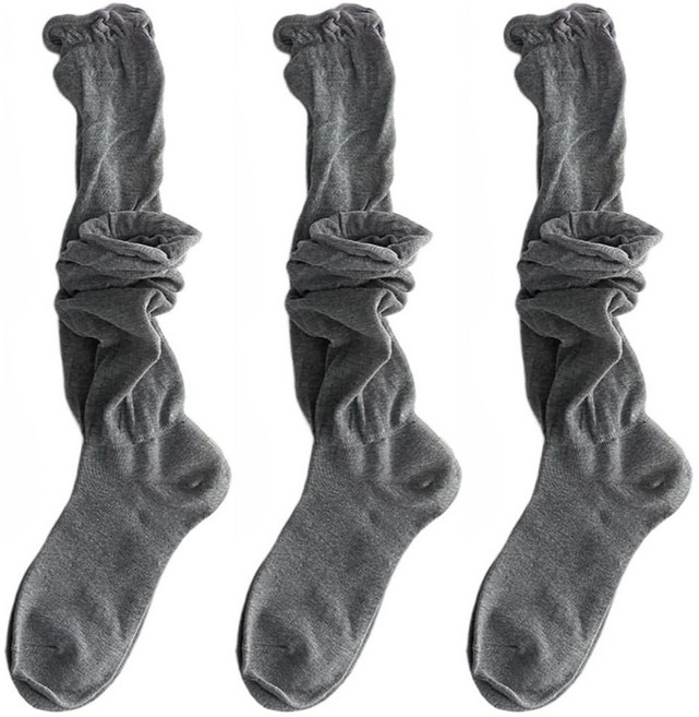 미니멀모다 여성 시스루 돌돌이 장목 양말 레인부츠 니삭스