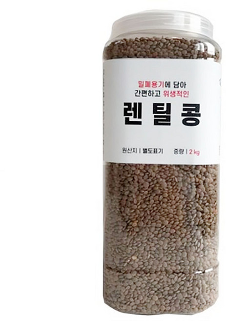 대한농산 통에담은 렌틸콩, 2kg, 4개