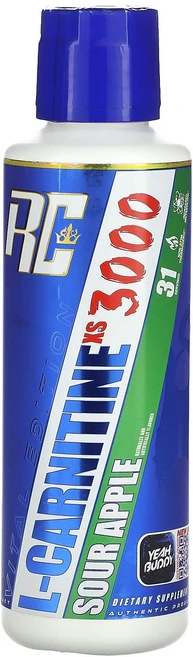 Ronnie Coleman Vital Edition L-Carnitine XS 3000 Sour Apple 16 fl oz 473.28 ml, Ronnie Coleman, Vital Edition, - 쿠팡