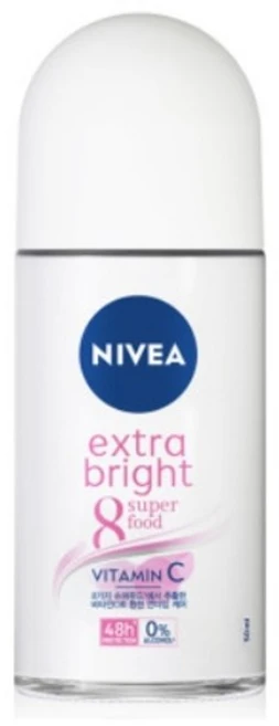니베아 데오드란트 롤온 엑스트라 브라이트, 50ml, 1개 - 쿠팡