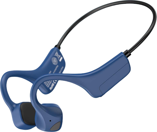 소리증폭기 음성 증폭기 난청보청기 골전도 무선 블루투스 헤드폰 스포츠 러닝 하이킹 자전거 타기를위한 마이크가있는 티타늄 경량 이어폰, [04] Colour Lite Blue, 1개