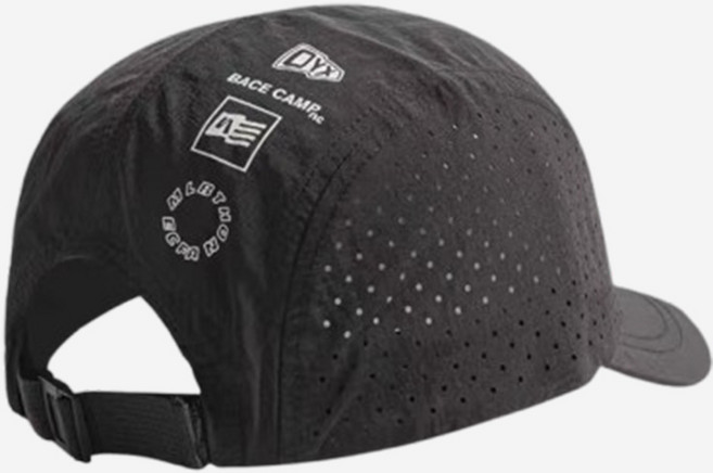 베이스캠프 남녀공용 경량 숏캡 볼캡 통기성 펀칭 러닝모자, 블랙, 1개