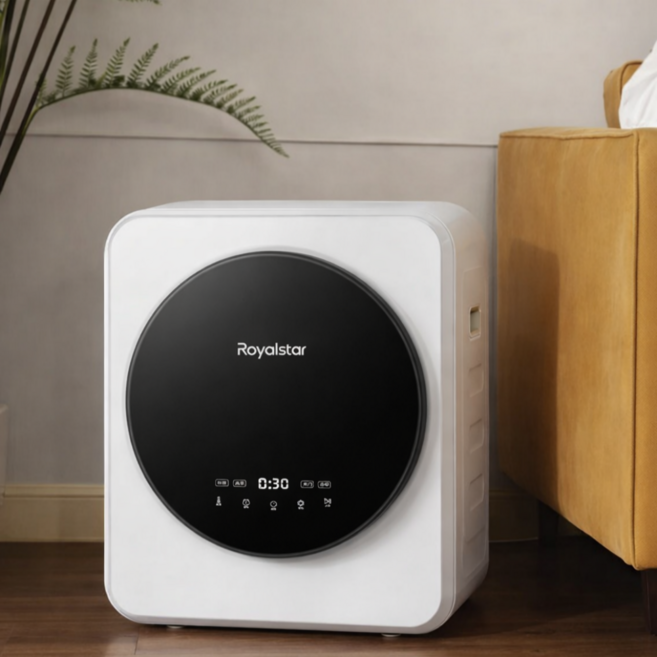 지오테크 미니건조기 소형 건조기 5kg 8kg 미니건조기 세탁건조기 원룸 수건 자취방, 화이트, 5KG 터치형