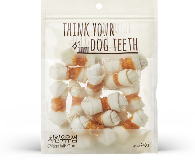 띵크유어도그티 강아지 딩고껌 소형 15P, 치킨, 240g, 1개