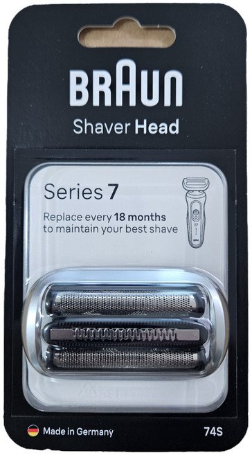 정품 브라운 전기면도기 시리즈 7 72-N7200cc 72-C7500cc 면도날 면도망, 1개, 실버, 면도헤드