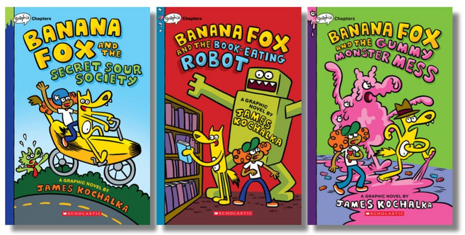 스콜라스틱 그래픽노블 Banana Fox #1-3 낱권세트, SCHOLASTIC