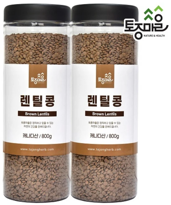 [토종마을] 렌틸콩 800g, 2개 - 쿠팡