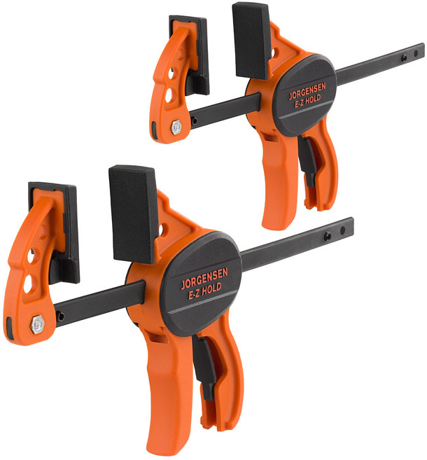 Jorgensen 2PC 미니 목공 퀵그립 F타입 클램프 고정 공구, 2개