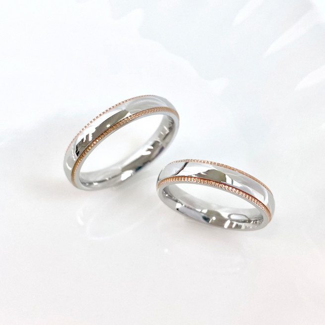 (무료각인) 써지컬 밀그레인 반지 학생 커플링 100일 기념일 선물