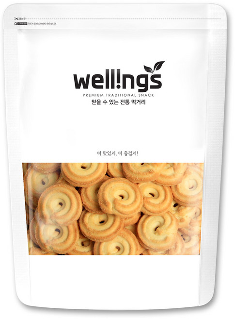 웰링스 추억의 옛날 과자 간식 쿠키 버터쿠키300g, 1개, 300g