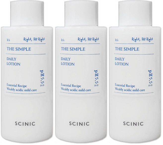 싸이닉 더 심플 데일리 로션, 260ml, 3개