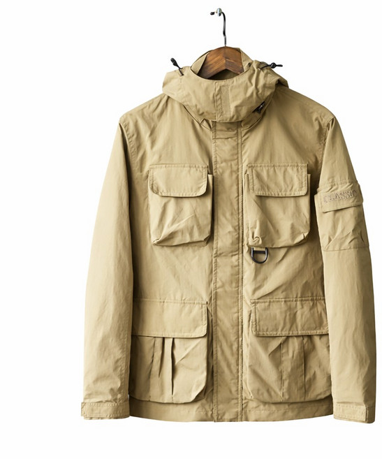 차쿠 남성 바람막이 점퍼 밀리터리룩 군용 전술 멀티 포켓 후드 아웃도어 자켓 간절기