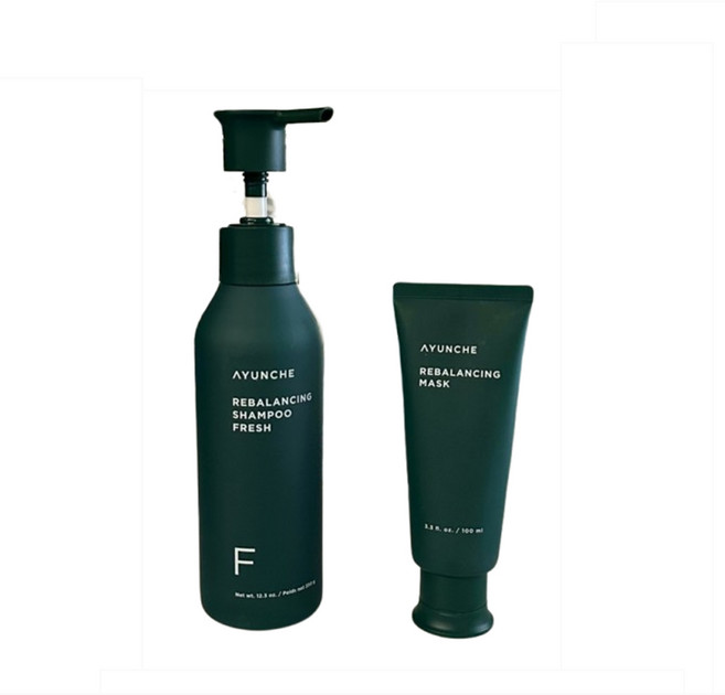 아윤채 리밸런싱 2종 샴푸 프레시 350g + 마스크 100ml 공식몰정품