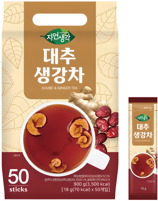 자연생각 대추 생강차, 18g, 50개입, 1개