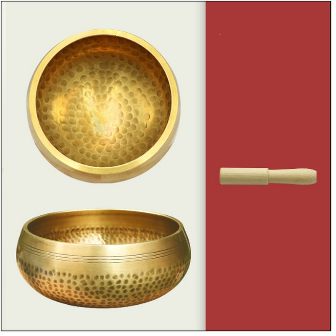 頌缽 尼泊爾頌缽, 1個, 缽+木棒-8.5CM