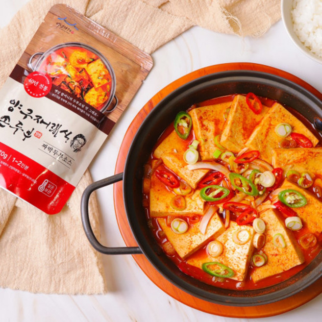 두부양념 조림 짜박두부 소스, 160g, 1개