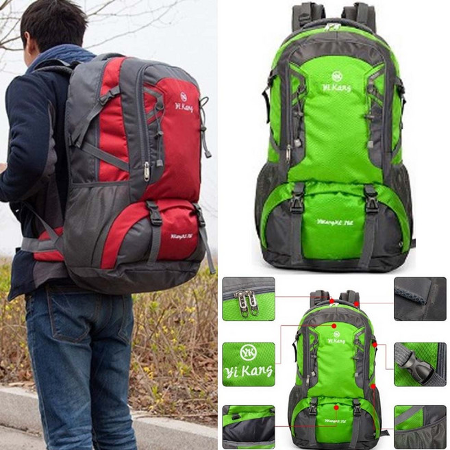 다용도 등산배낭 60L 대형 나물 버섯 대용량 약초가방, 등산배낭60L(그린)