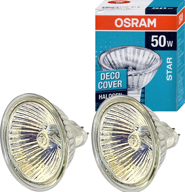 오스람 MR16 12V 50W 할로겐 전구 따뜻한 전구색 인테리어 매입등 완벽호환 2개 - 쿠팡