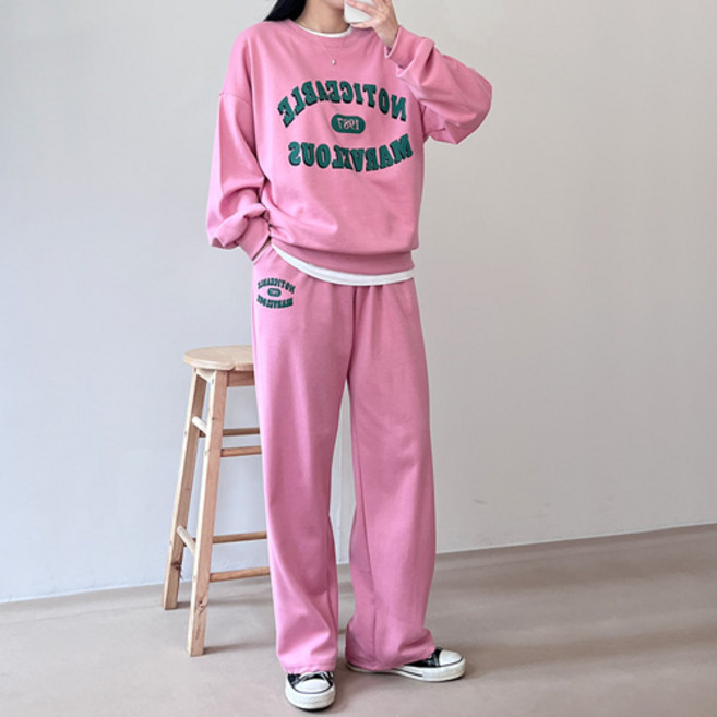 걸즈팩토리 여성용 노보드 캐주얼 데일리 트레이닝복세트 국내제작