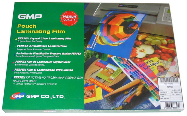 지엠피 코팅지 100mic, 1개, A4, 100매입