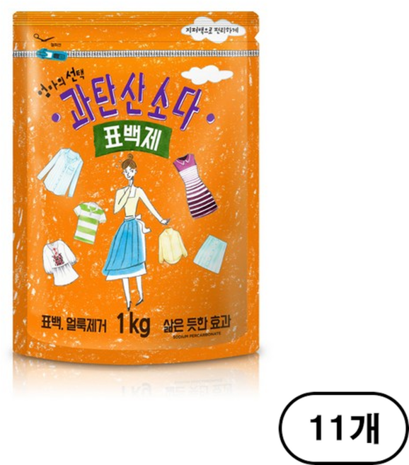 엄마의선택 과탄산소다 표백제, 1kg, 11개