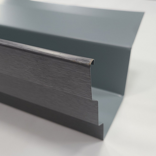 리얼징크 빗물받이 지붕 처마 물받이 3m 택배비 착불배송, 1.물받이+걸이쇠+옆마게, 2.징크코르텐, 1개