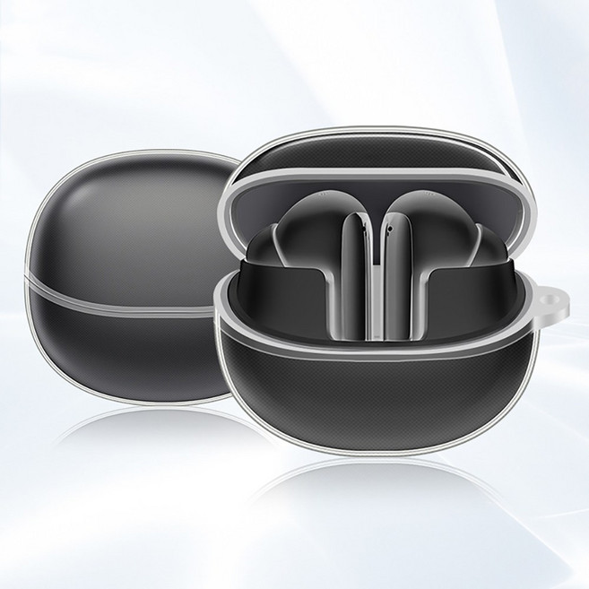 QCY 멜로버즈 프로 (플러스) TPU 투명 키링 케이스, 1개