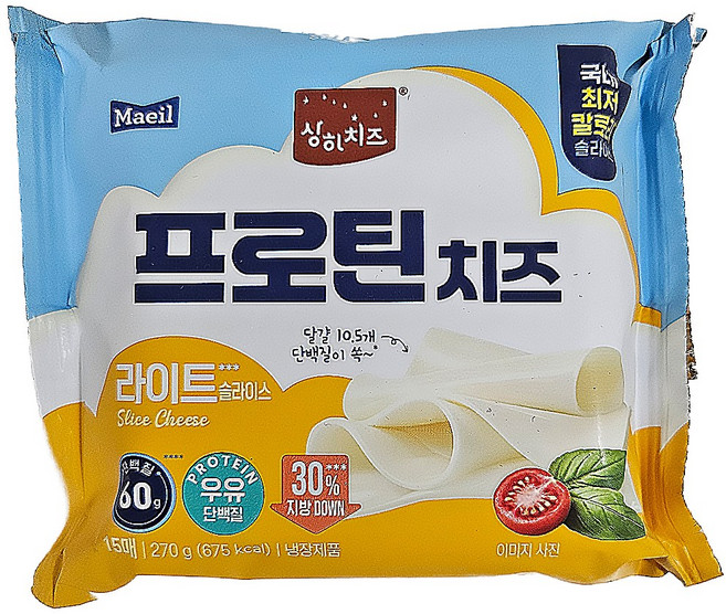 매일 프로틴 치즈 라이트 슬라이스, 270g, 6개