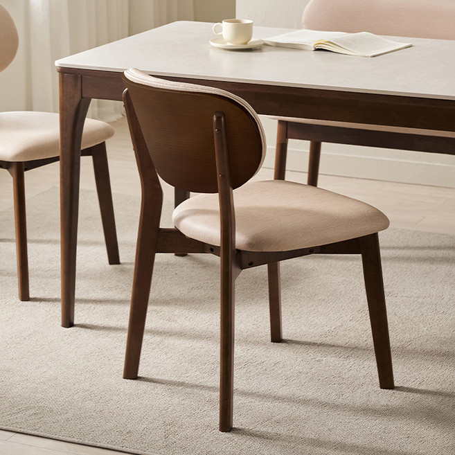 삼익가구 시에나 원목 디자인 의자, 월넛, 1개