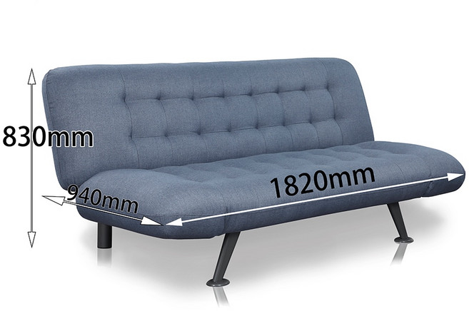 亞麻布沙發床 三人沙發 摺疊沙發 懶人沙發 【U47】 【沛大旗艦店】, 藍  熱銷中, 藍