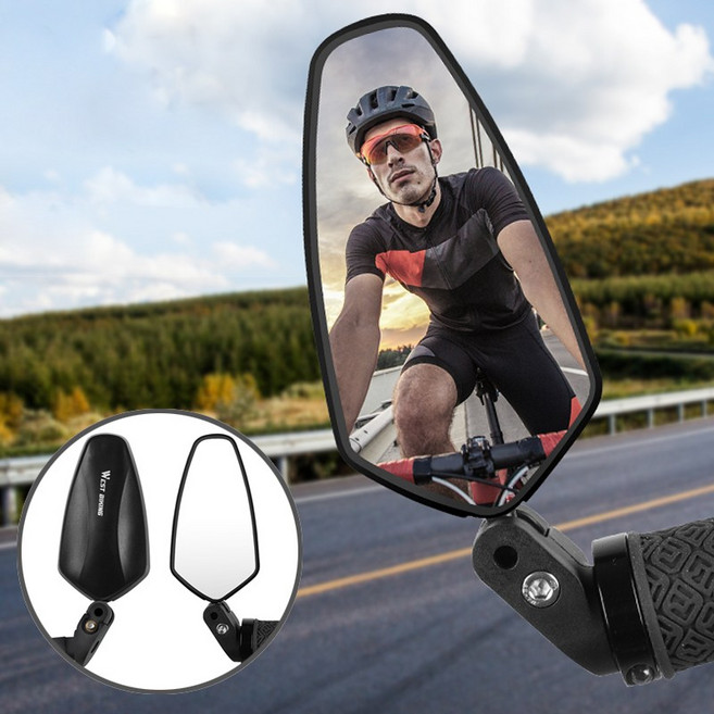 시그니처베이지 웨스트바이킹 로드 자전거 거울 후사경 사이드 백 미러 YPZ031, A. 숏 장착형, 1개